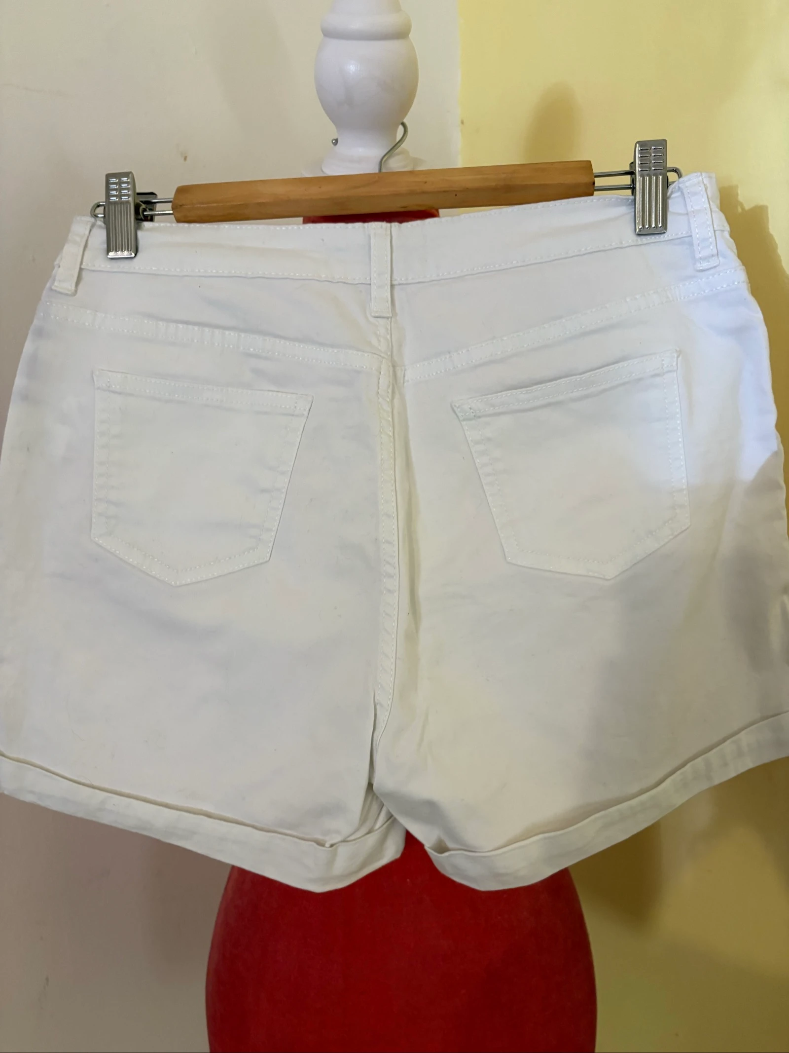 Shorts Branco Denim gevouwen zoom – photo 4